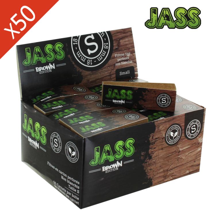 Box of Cardboard Filters Jass Brown (Size S 18mm)