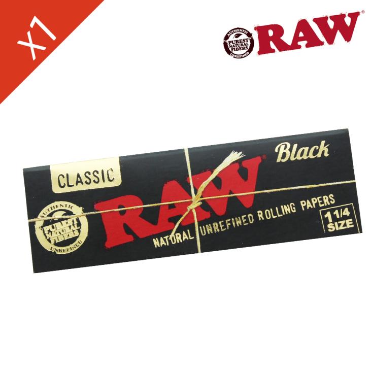 Rolling Paper 1/4 Raw Black Single Unit