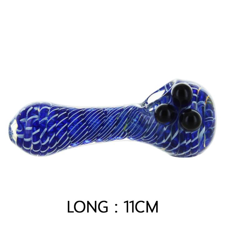 Glass Pipe Akash (Blue) 11cm
