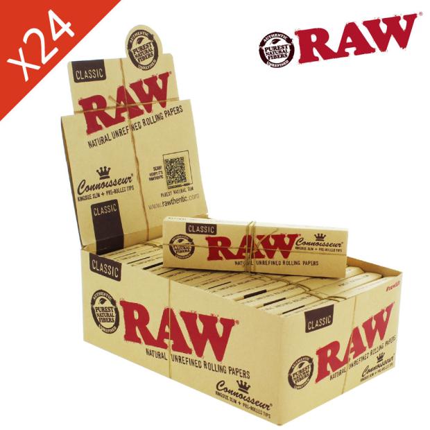 Filtres Pré-roulés carton Slim x21 - Raw