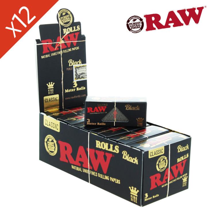 Boite de feuille en Rouleaux Raw Rolls Slim Black
