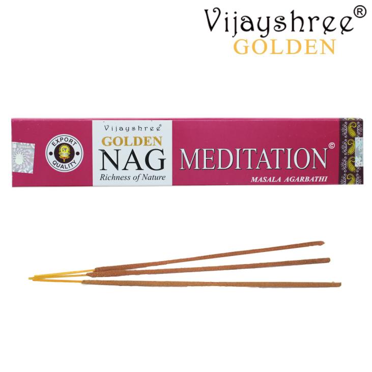 Vijayshree Golden Nag Paquet d'Encens Meditation