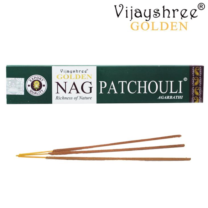 Vijayshree Golden Nag Paquet d'Encens Patchouli