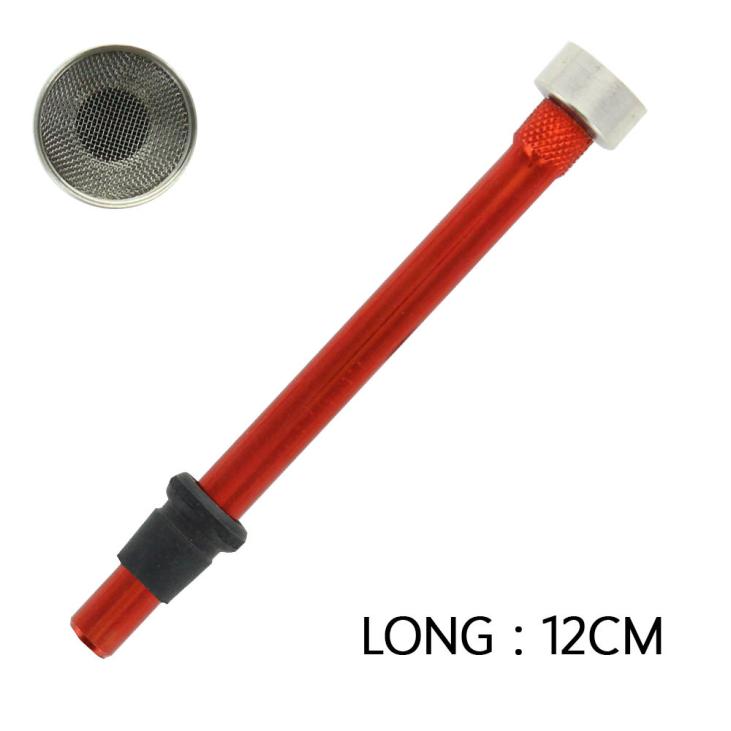 Plongeur en Aluminium pour Bang Acrylique (Rouge) 12cm