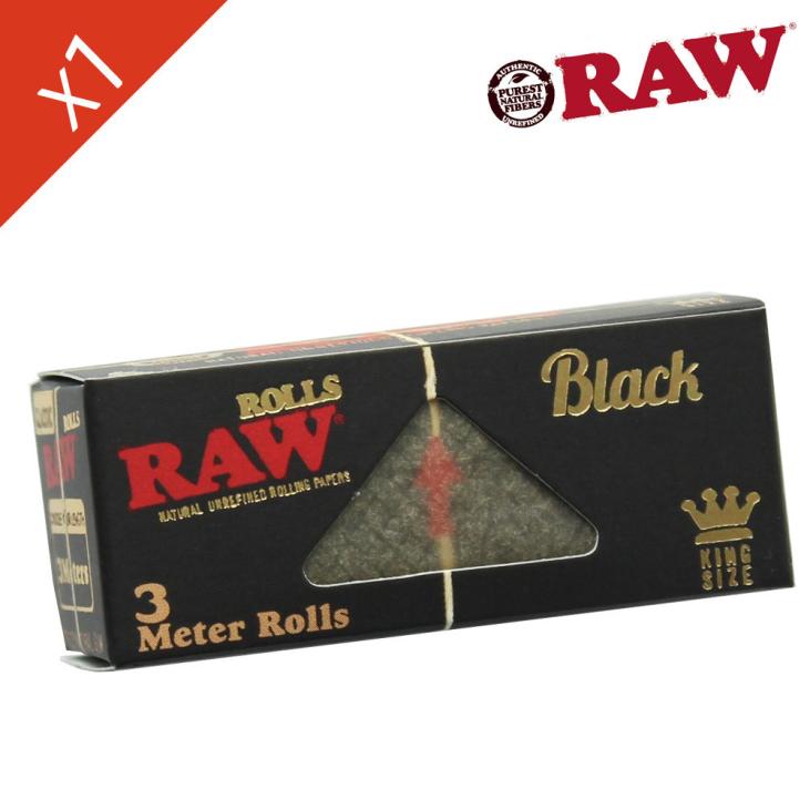 Feuille en Rouleau Raw Rolls Slim Black